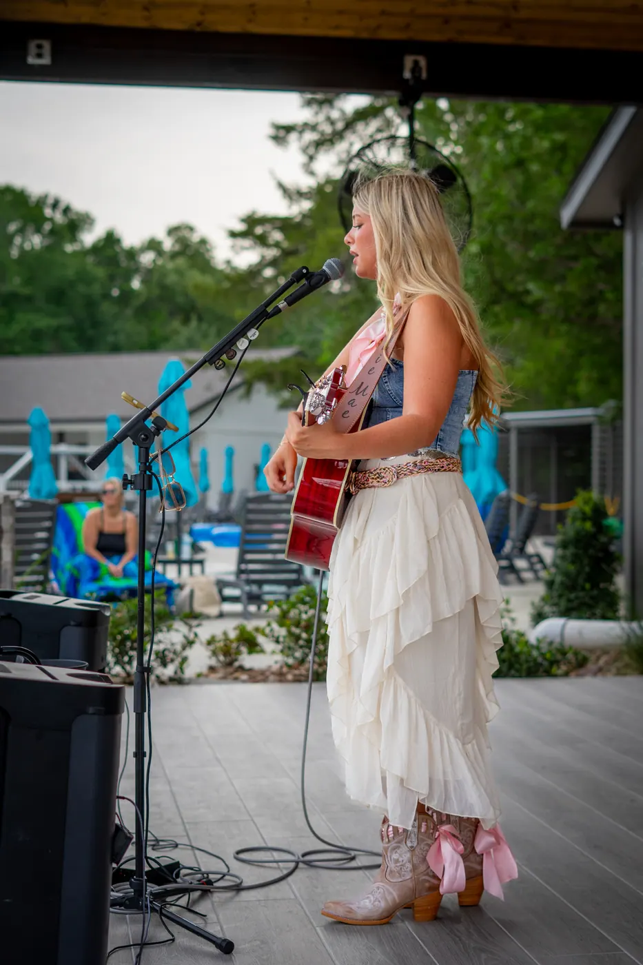 Poolside live music photo